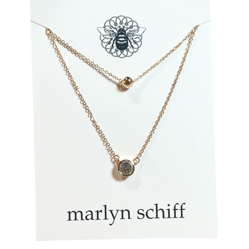 Marlyn Schiff Gold Necklace Set